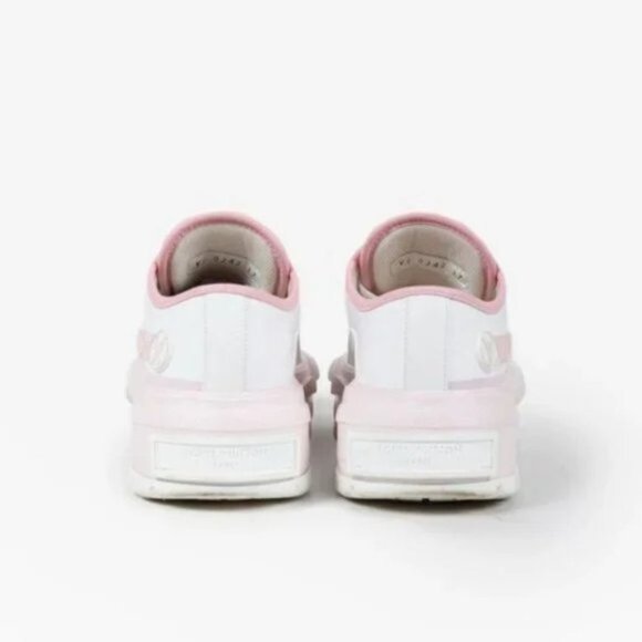 Louis Vuitton Canvas LV Squad Pink Sneakers - Picture 3 of 11